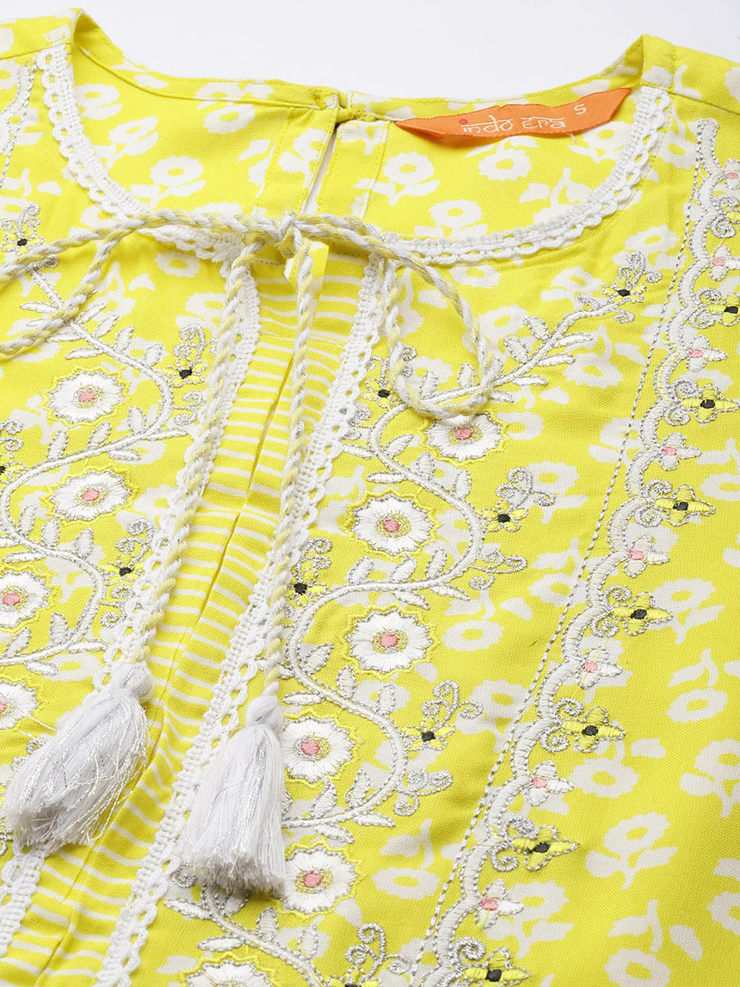 Indo Era Green Embroidered Straight Kurta Palazzos With Dupatta Set - Image 5