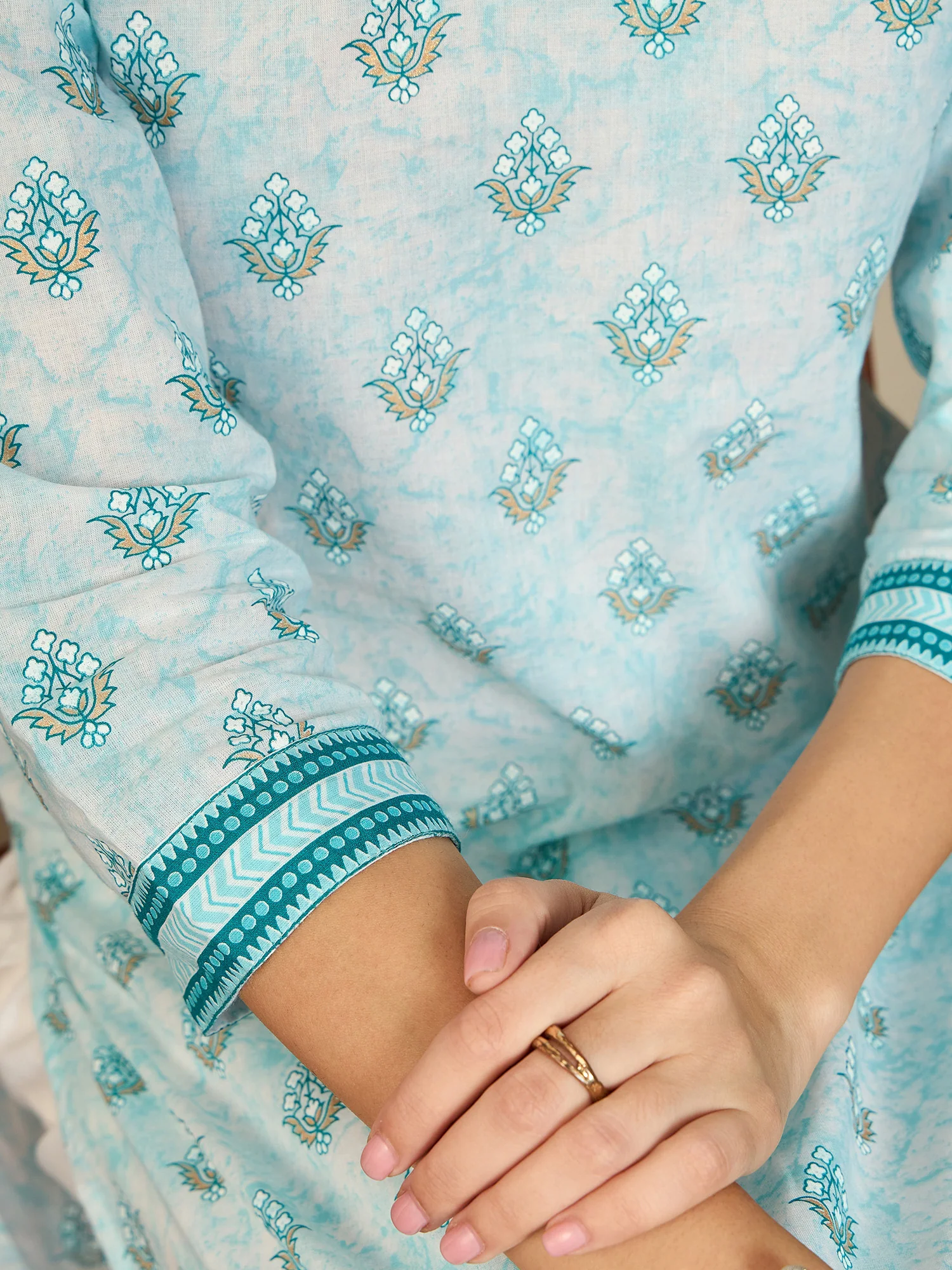 Indo Era White Printed Straight Kurtas - Image 6